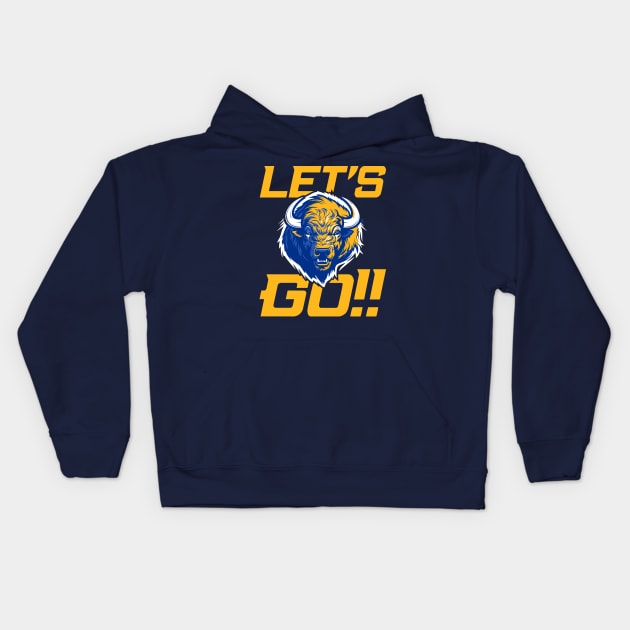 Let's Go Buffalo Kids Hoodie by Vector Deluxe